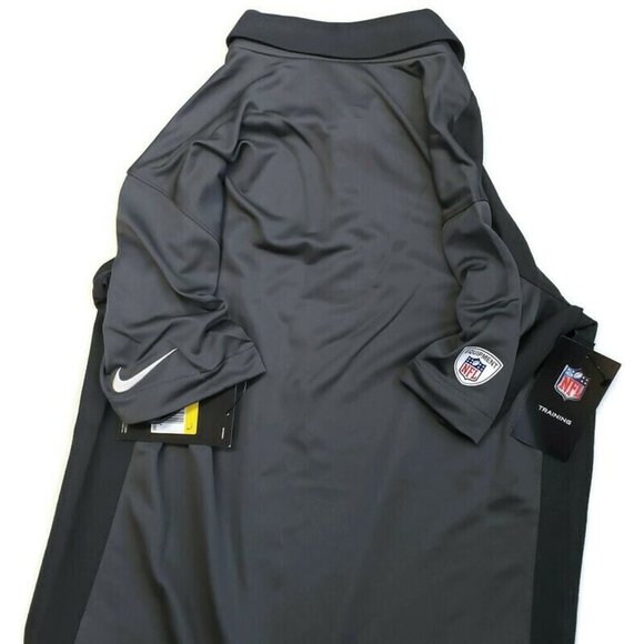 Nike Team Issue Dri-Fit Polo Shirt Mens Size Small NFL Minnesota Vikings Gray - Picture 4 of 6